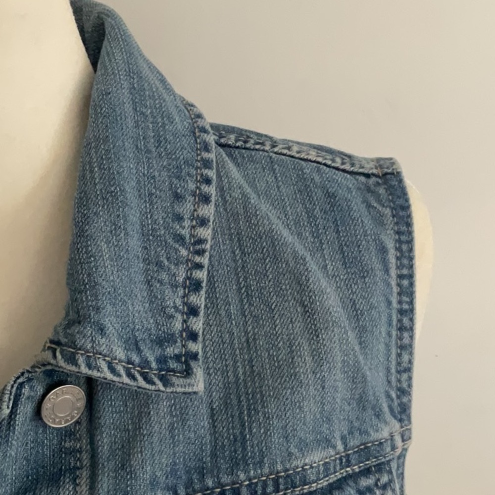 Garage Blue Denim Vest with Silver buttons - Picture 5 of 7